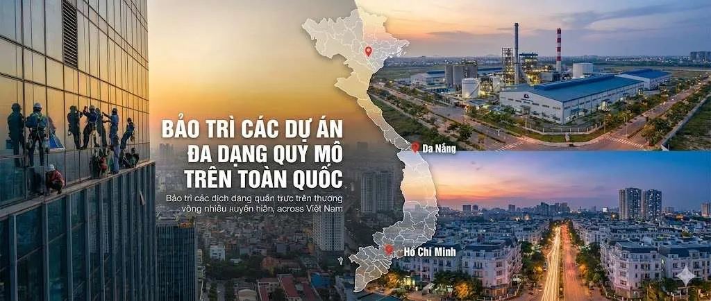 BẢO TRÌ CÁC DỰ ÁN ĐA DẠNG QUY MÔ TRÊN TOÀN QUỐC