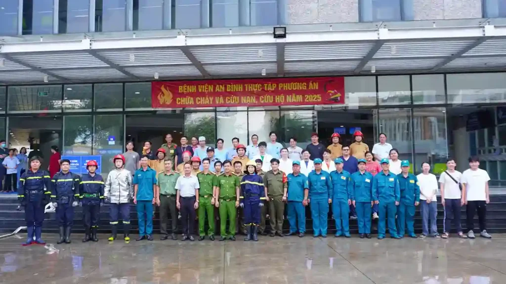 diễn tập pccc Bệnh viện An Bình quận 5 năm 2025