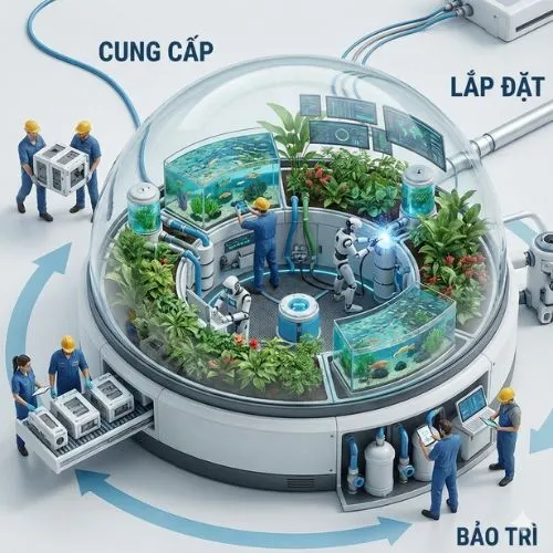 Hệ Sinh Thái Khép Kín: Cung Cấp - Lắp Đặt - Bảo Trì